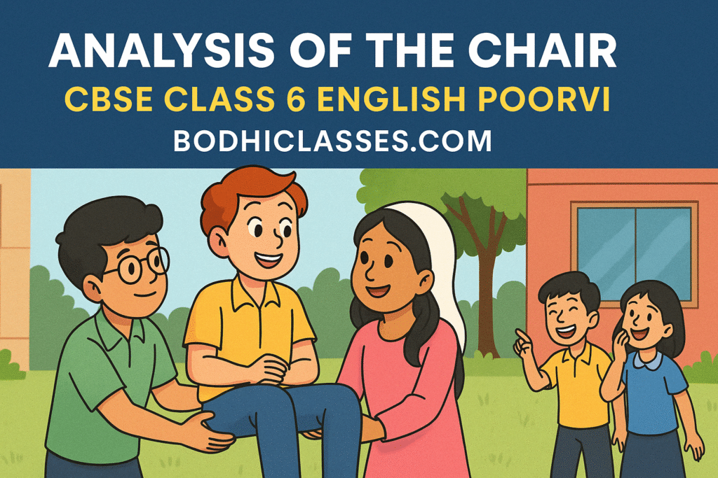 Analysis of The Chair CBSE Class 6 English