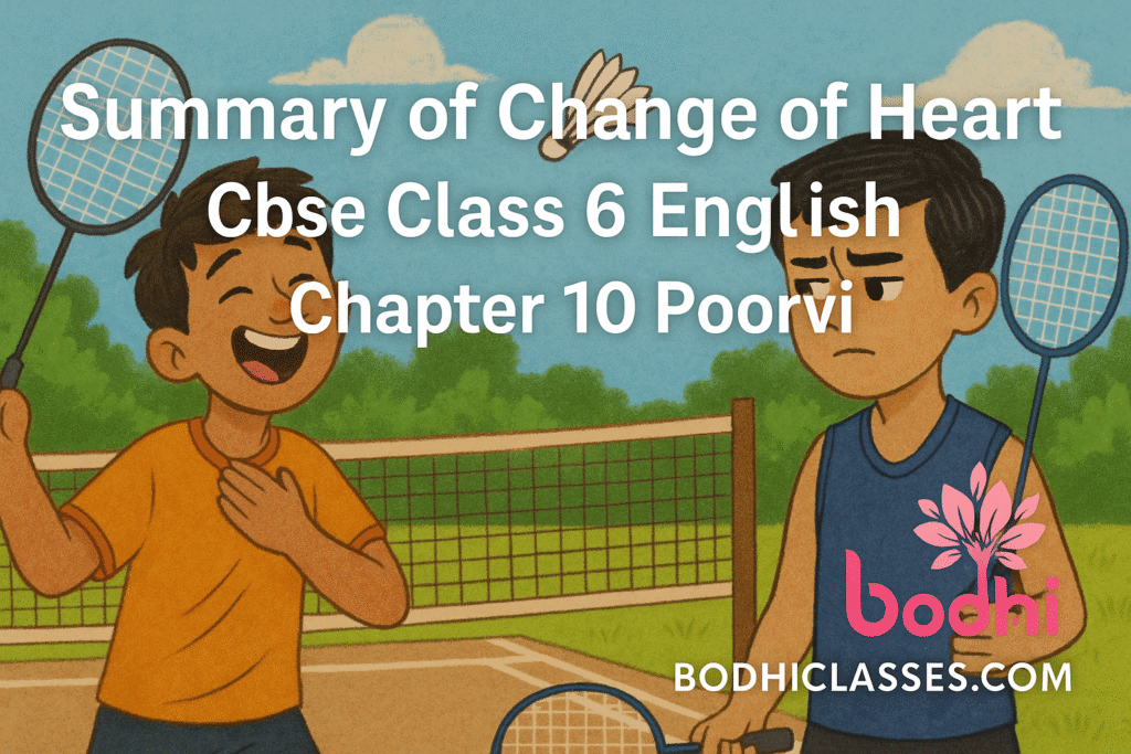 Summary of Change of Heart Cbse Class 6 English
