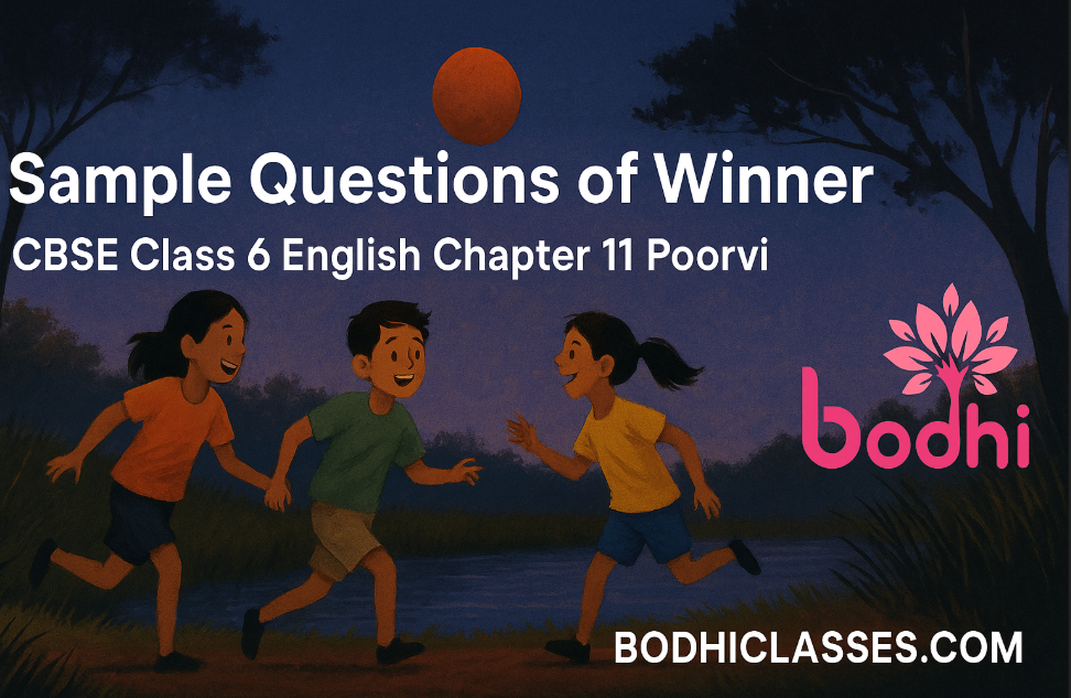 Sample Questions of Winner CBSE Class 6 English