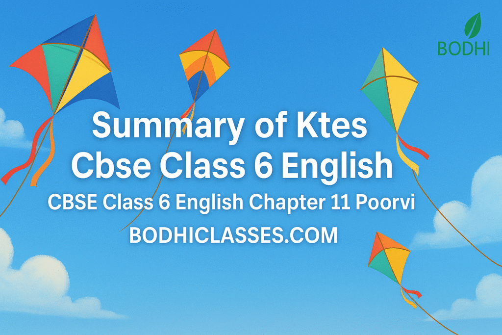 Summary of Ktes Cbse Class 6 English
